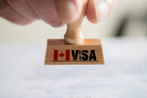 A Stamp And Visa For Canada